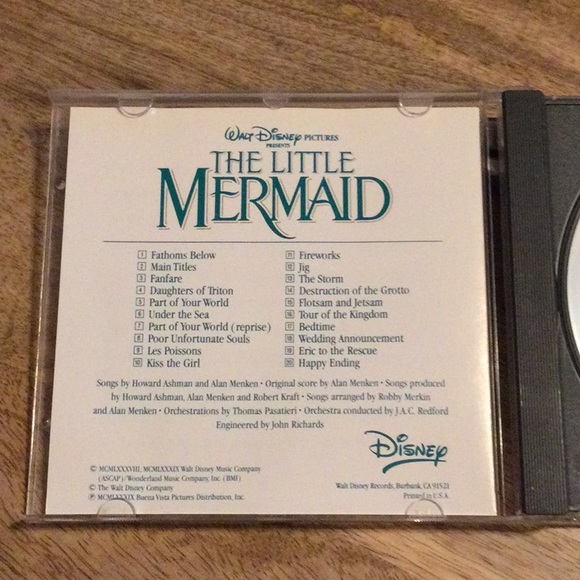 Walt Disney The Little Mermaid movie soundtrack CD - Picture 3 of 5